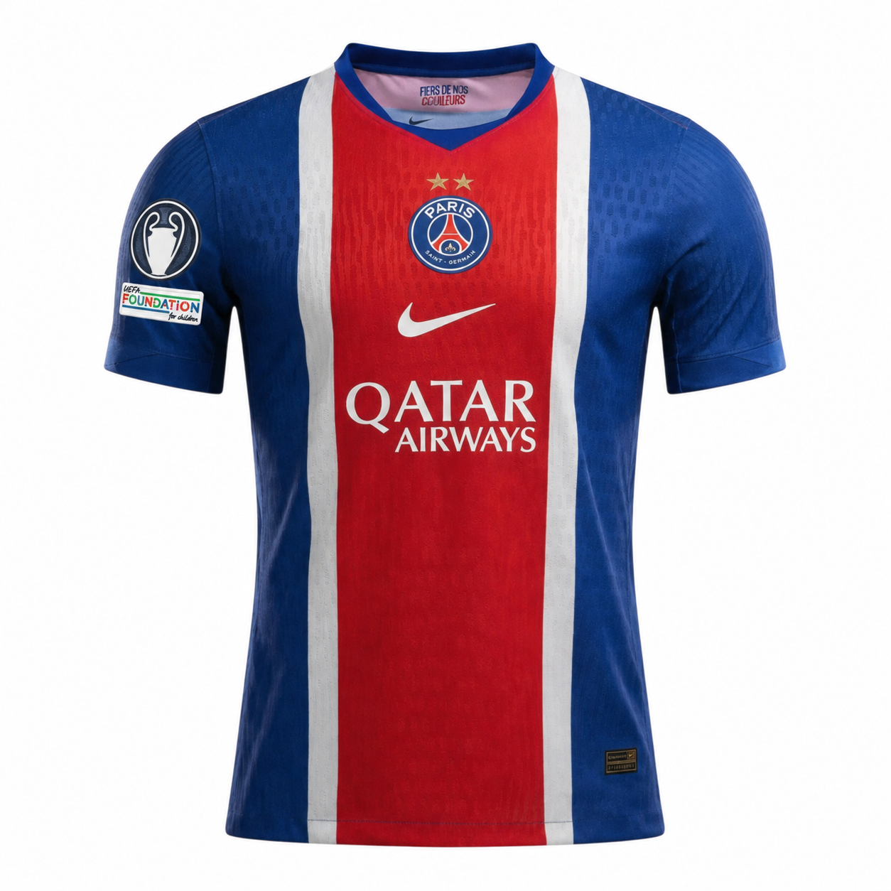 Paris Saint-Germain Domicile 2026/2027 avec Badge Champion d’Europe 2026 et UEFA Fondation