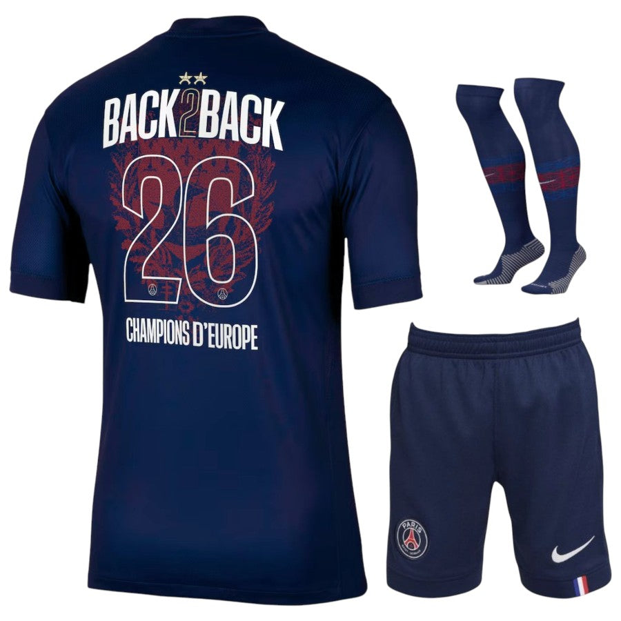 Paris Saint-Germain Kit Enfant 2 Étoiles Back 2 Back Domicile 2026