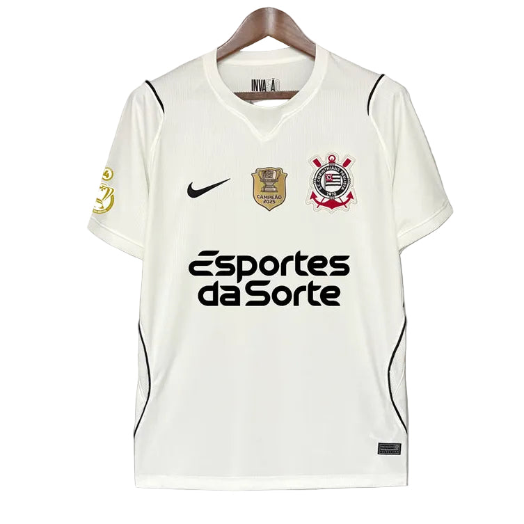 Corinthians Domicile 2026 avec Badge Coupe du Brésil 2025