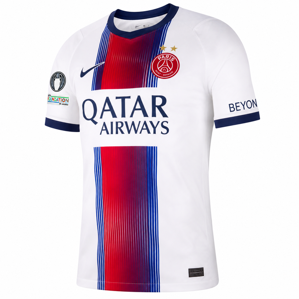 Paris Saint-Germain Extérieur 2026/2027 avec Badge Champion d’Europe 2026 et UEFA Fondation